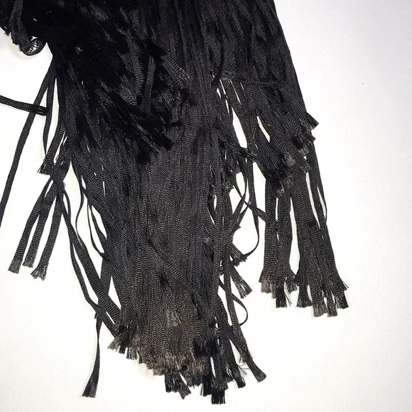 MARIO HERNANDEZ Crochet Fringe Shawl Scarves & Wraps